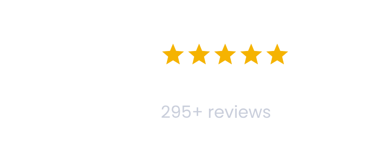 Rated 4.9 out of 5 on Google from 295+ reviews